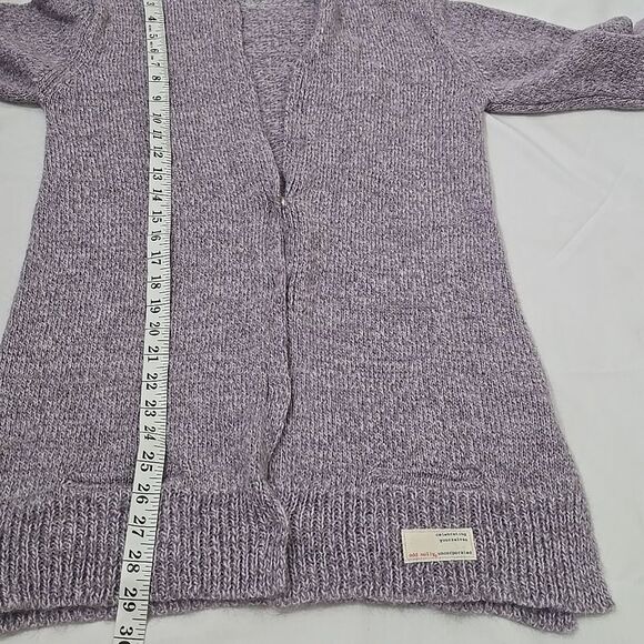 Odd Molly Red and Purple Cardigan Sweater 3 - Picture 6 of 11